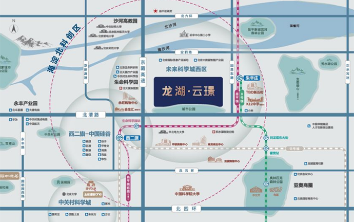 龙湖云璟配套图