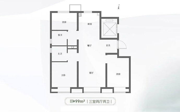硅谷one户型图