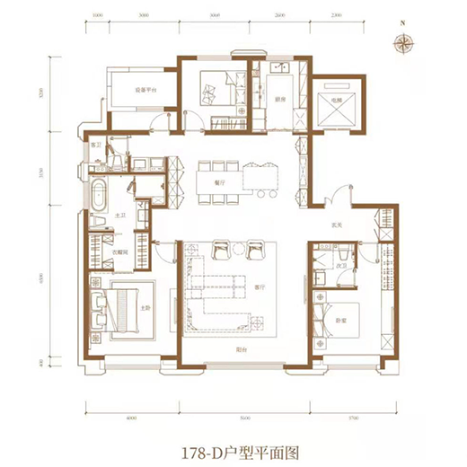 三室两厅三卫